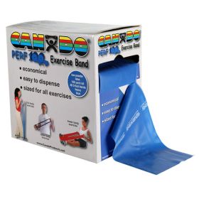 Cando Exercise Band Blue Heavy 100-Yard Dispenser Box