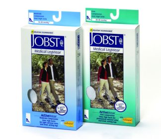 Jobst ActiveWear 15-20 Knee-Hi Socks White Small