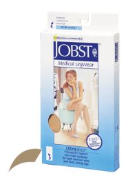 Jobst Ultrasheer 15-20mmHg Knee Hi Large (pr) Honey