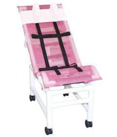 Bath Chair Lg PVC Reclining w/ Base & Casters