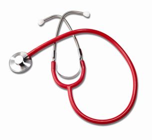 Single Head Nurses Red Stethoscope