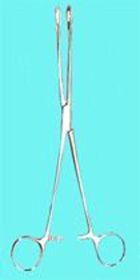 Sponge Forceps Straight Serrated 9 1/2