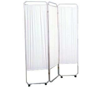 Three Panel Privacy Screen With Wheels