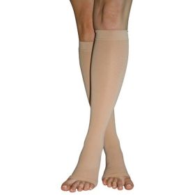 Firm Surg Weight Stkngs  X-Lrg 20-30mmHg  Below Knee Open Toe