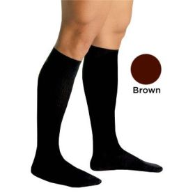 Men's Firm Support Socks 20-30mmHg  Brown  Small