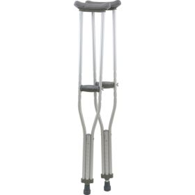 Aluminum Underarm Crutches Adult 5'2 -5'10   Pair