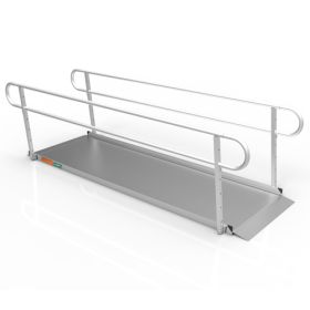 Portable Ramp  Solid Surface 10' w/Handrails Two-Line 3G