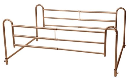 Full Length Home Bed Rails Pr. Brown Vein Finish