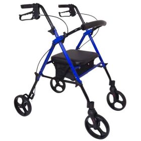 Rollator  Aluminum  Height Adjustable  Blue