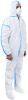 Disposable Coverall Small. White Paint Suit 50gsm Microporous Protective Suits with Zipper Front; Elastic Wrists; Attached Hood; Boots. Unisex Disposa