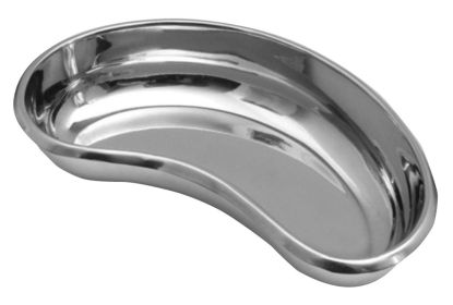 Dukal Stainless Steel Kidney Tray 10"; Kidney Shaped Curved Dish Basin 26 Oz. Reusable Metal Kidney Dish. Ideal for Surgical/Medical/Vet/Tattooist/Bea