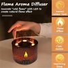 Volcano Humidifier 360ml Aromatherapy Diffuser with Flame and Volcano Mist Mode