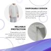 Hazmat Suits Disposable Coveralls Large. Pack of 5 White Disposable Coveralls for Men and Women. Paint Suit 30gm/m2 Polypropylene Protective Suits wit