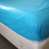 Massage Table Cover Blue Pack of 10 CPE Outdoor Mattress Cover Waterproof 82.6" x 35.4" x 7.8" Lash Bed Cover Protector for Salon SPA Tattoo Massage T