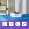 Massage Table Cover Blue Pack of 10 CPE Outdoor Mattress Cover Waterproof 82.6" x 35.4" x 7.8" Lash Bed Cover Protector for Salon SPA Tattoo Massage T