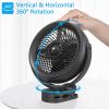 10000mAh Battery Operated Misting Fan with Clip, 8-Inch Mist Fan for Desk, Detachable Battery, 3 Speeds, 2 Mist Modes with 200ml Tank, 48 Hours Workin