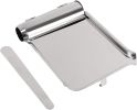 Dukal Stainless Steel Pill Counting Tray with Spatula 8.46 x 5.90 x 1.37. Case of 10 Seamless Flat Trays. Medical Instrument Tray. Ideal for Count Med