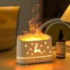 Simulated Flame Hist Humidifier Aromatherapy Machine Lectric Aroma Diffuser, Essential Oil Diffuser, Air Humidifier, USB Flame Atmosphere Lamp Home Of