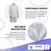 Hazmat Suit Disposable Coverall 4X-Large. White Painters Suit for Men and Women. Paint Suit 30gm/m2 Polypropylene Protective Suit with Attached Hood;