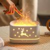 Simulated Flame Hist Humidifier Aromatherapy Machine Lectric Aroma Diffuser, Essential Oil Diffuser, Air Humidifier, USB Flame Atmosphere Lamp Home Of