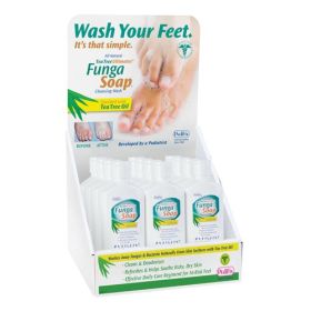 FungaSoap Tea Tree Ultimates 6oz Cleansing Wash Display