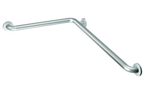 Moen L-Shaped Peened Grab Bar w/ SecureMount  24  x 48