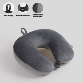 U Shaped Memory Foam Neck Pillows Soft Slow Rebound Space Travel Pillow Massage Sleeping Airplane Pillow Neck Cervical Bedding (Ships From: China, Color: Basic Pillow)