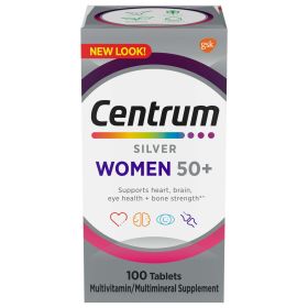 Centrum Silver Multivitamins for Women Over 50; Multimineral Supplement; 100 Count (Brand: Centrum)