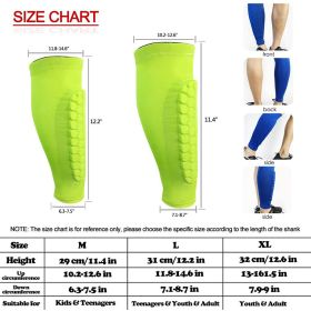 Honeycomb Shin Protection sleeve (Color: Green, size: M)