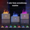 1pc Simulation Flame Ultrasonic Humidifier; Aromatherapy Diffuser; 7 Colors Lighting Diffuser; USB Free Filter Essential Oil Diffuser Air Freshener Fo