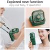 Newly Portable Hands Free Neck Multi-purpose 3 in1 Rechargeable Foldable Mini Cooler Folding Usb Electric Power Fans