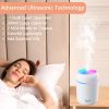 Colorful Cool Mini Humidifier; Aromatherapy Essential Oil Diffusers; Cool Mist Humidifiers; Aroma USB Personal Desktop Humidifier for Bedroom; Car; Of