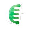 Resin Wide Teeth Head Scalp Massager Handheld Massage Comb For Scalp Care Five Teeth Meridians Massager For Head Caring Relaxation